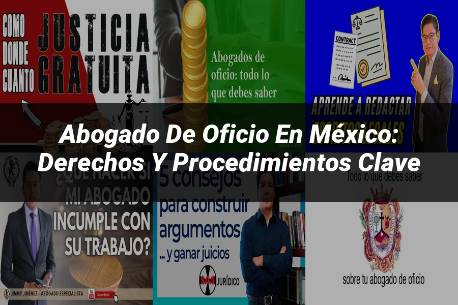 "Abogado de Oficio en México: Derechos y Procedimientos Clave"