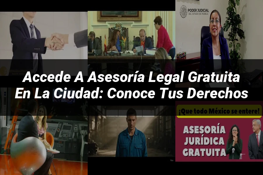 "Accede a Asesoría Legal Gratuita en la Ciudad: Conoce Tus Derechos"