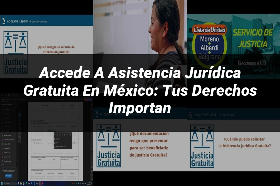 "Accede a Asistencia Jurídica Gratuita en México: Tus Derechos Importan"