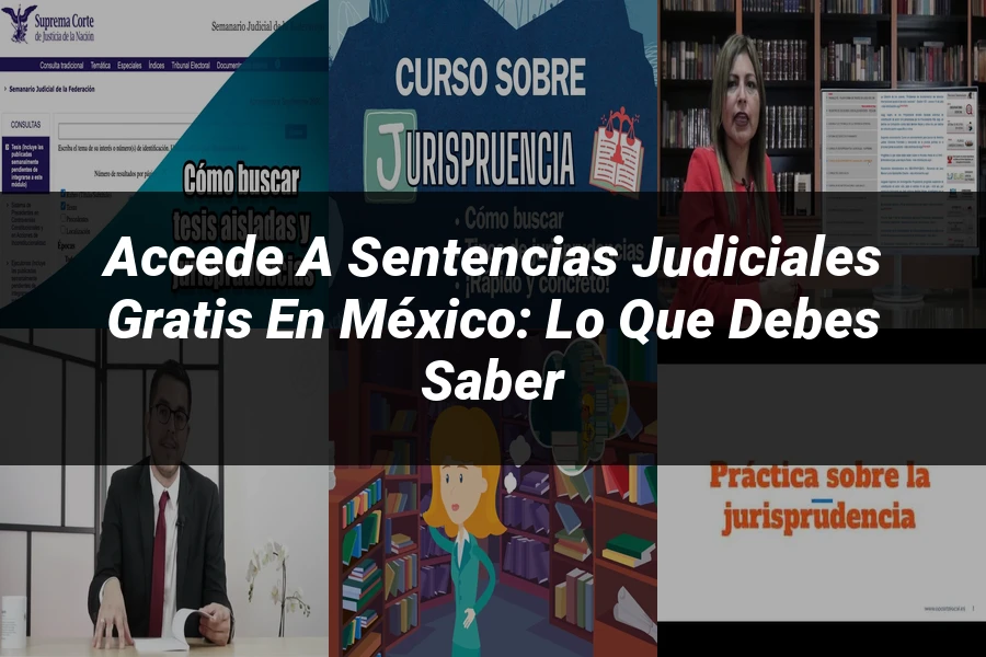 "Accede a Sentencias Judiciales Gratis en México: Lo Que Debes Saber"