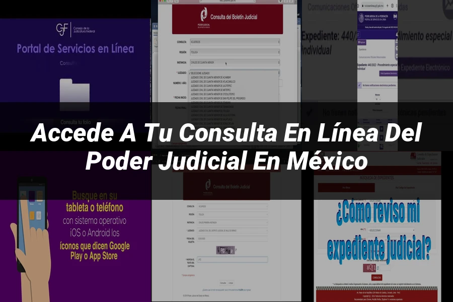 "Accede a tu consulta en línea del poder judicial en México"