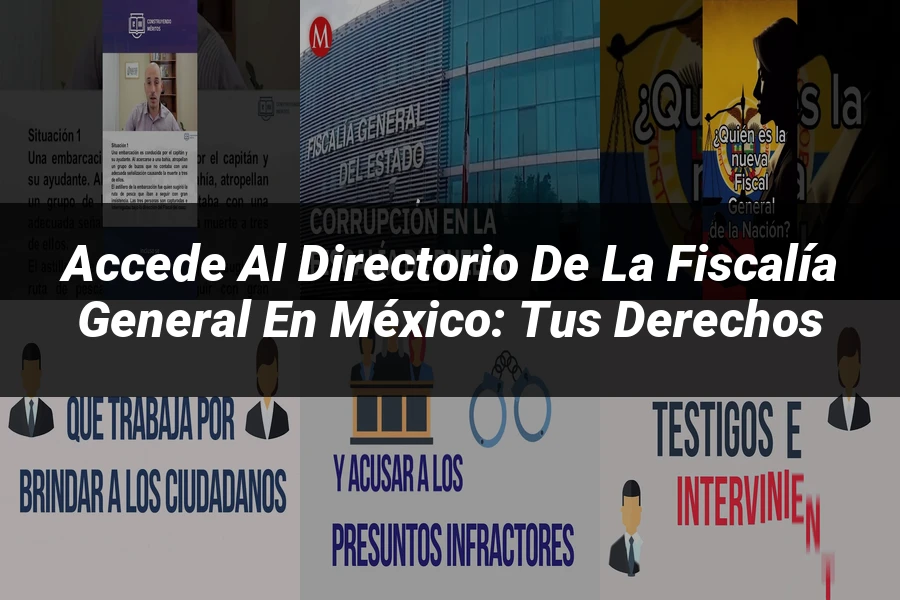 "Accede al Directorio de la Fiscalía General en México: Tus Derechos"