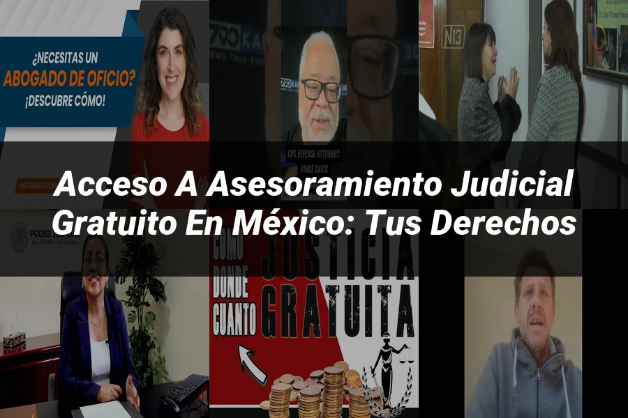 "Acceso a Asesoramiento Judicial Gratuito en México: Tus Derechos"
