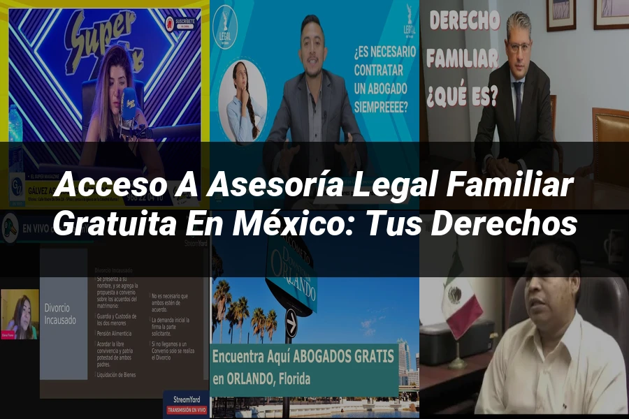 "Acceso a Asesoría Legal Familiar Gratuita en México: Tus Derechos"