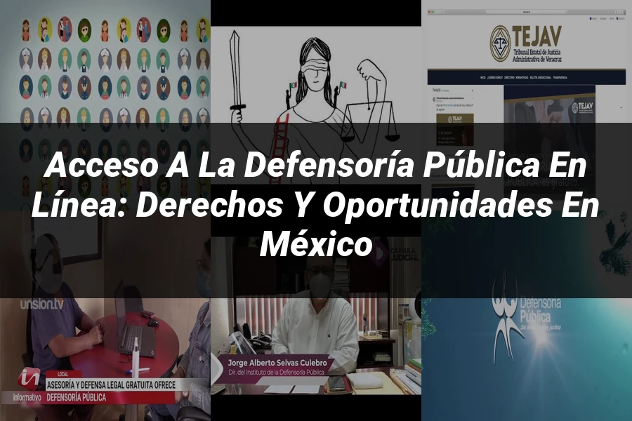 "Acceso a la Defensoría Pública en Línea: Derechos y Oportunidades en México"