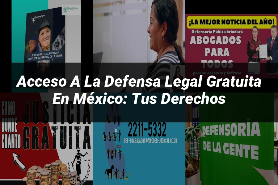 "Acceso a la defensa legal gratuita en México: tus derechos"