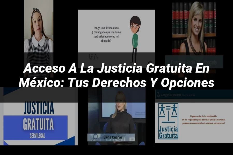 "Acceso a la justicia gratuita en México: tus derechos y opciones"