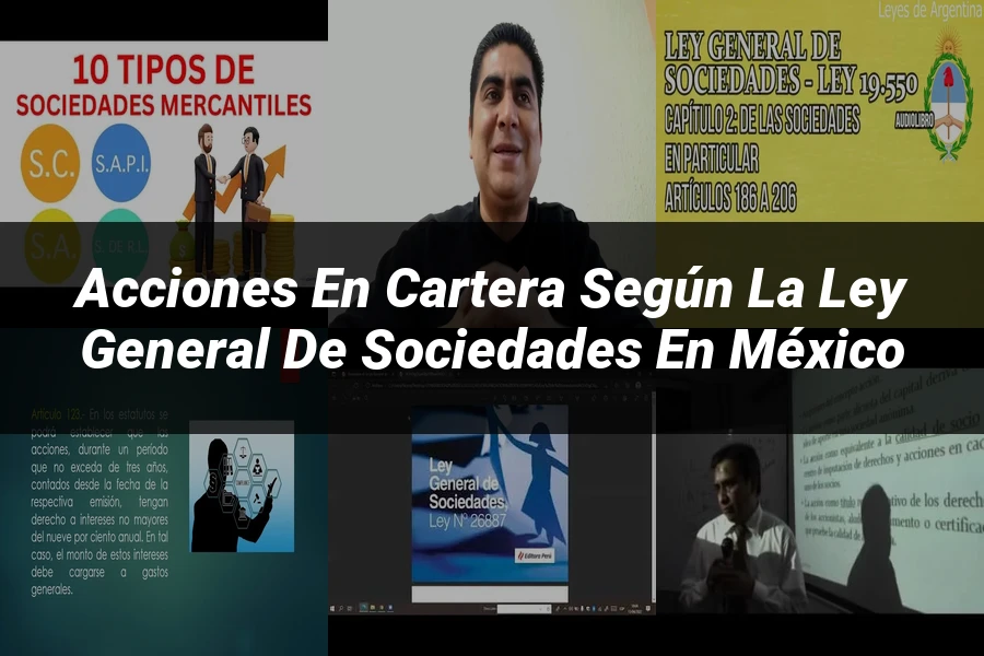 "Acciones en cartera según la ley general de sociedades en México"