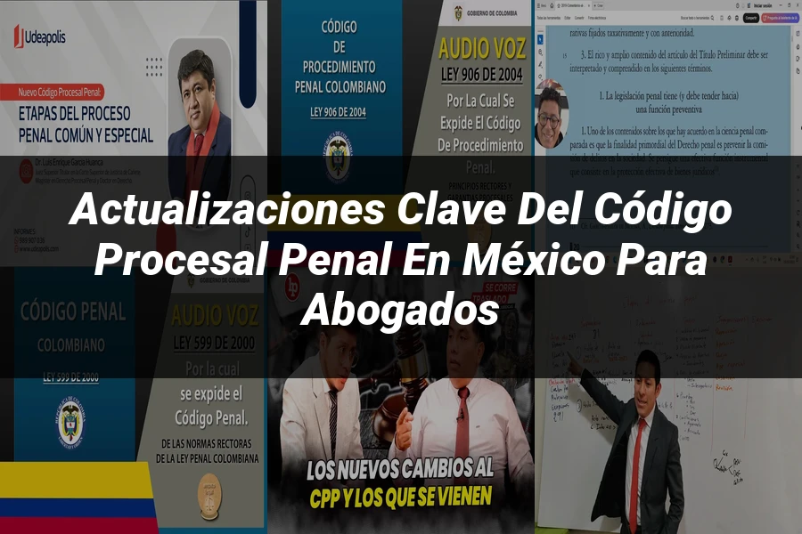 "Actualizaciones Clave del Código Procesal Penal en México para Abogados"