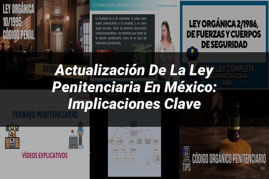"Actualización de la Ley Penitenciaria en México: Implicaciones Clave"