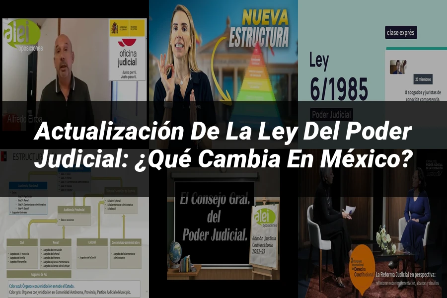 "Actualización de la Ley del Poder Judicial: ¿Qué Cambia en México?"