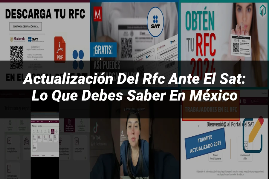 "Actualización del RFC ante el SAT: Lo que debes saber en México"