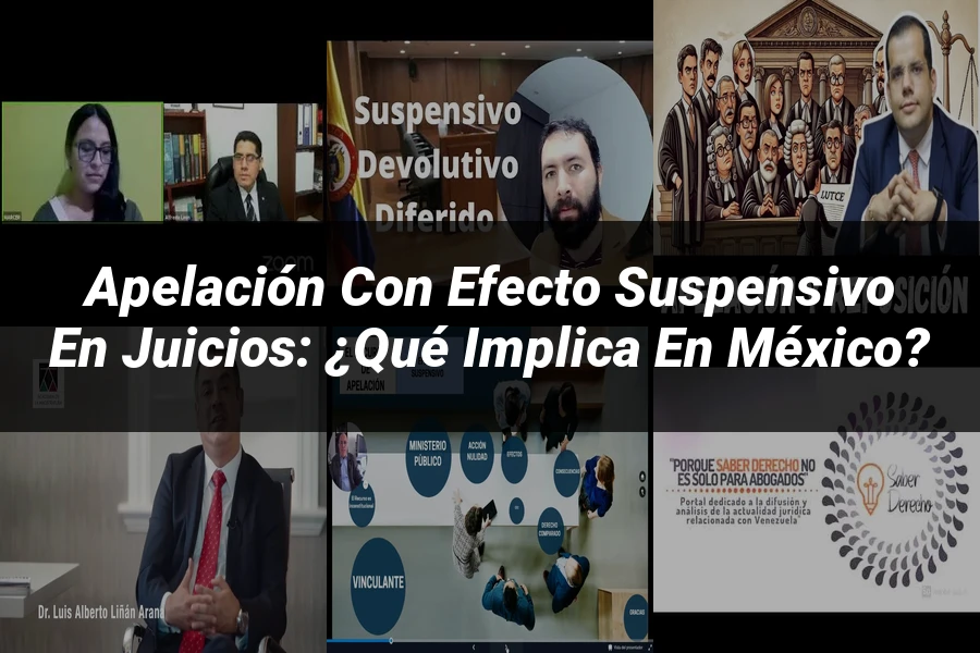 "Apelación con efecto suspensivo en juicios: ¿Qué implica en México?"
