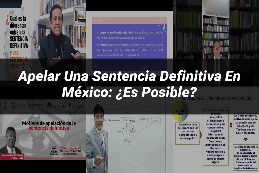 "Apelar una sentencia definitiva en México: ¿Es posible?"