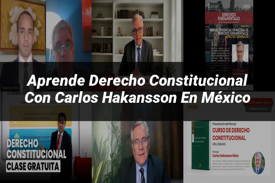 "Aprende Derecho Constitucional con Carlos Hakansson en México"