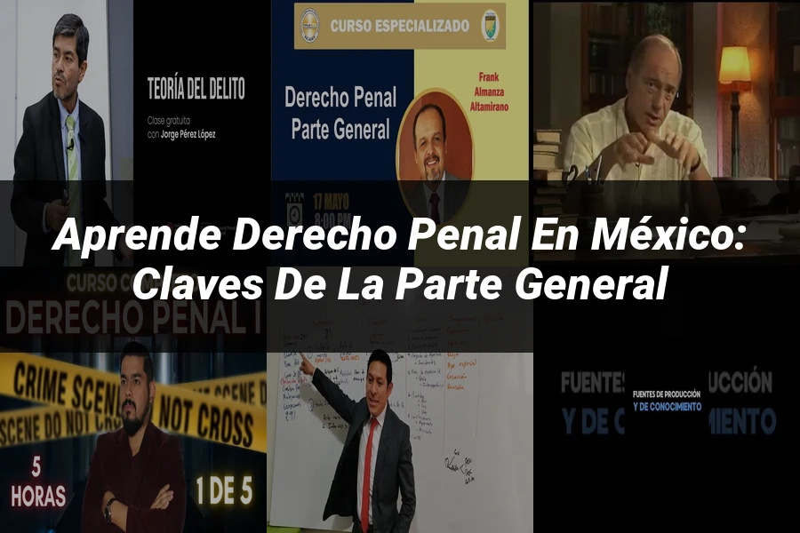 "Aprende Derecho Penal en México: Claves de la Parte General"
