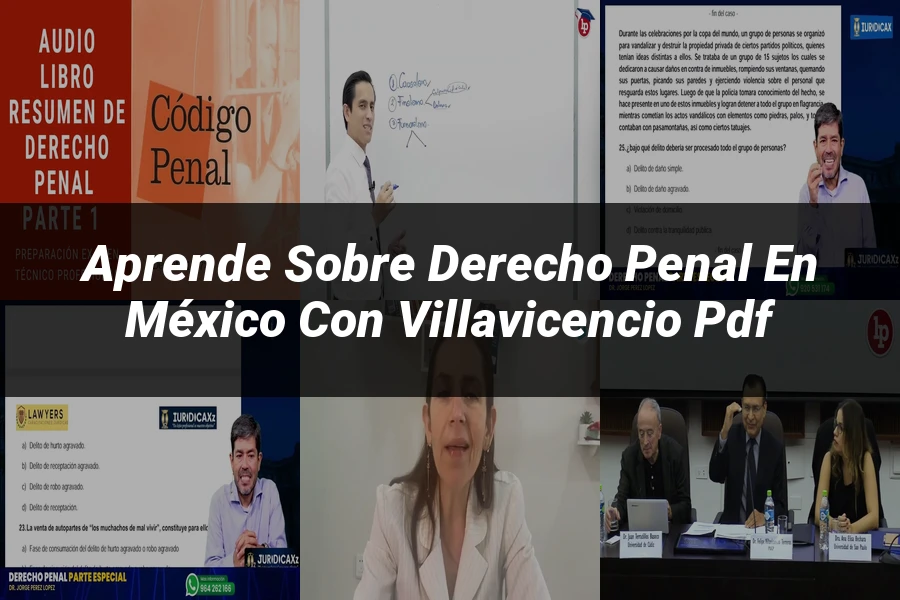 "Aprende sobre Derecho Penal en México con Villavicencio PDF"