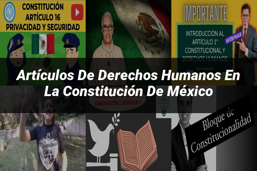 "Artículos de derechos humanos en la Constitución de México"