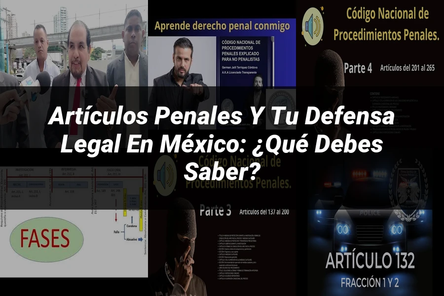 "Artículos penales y tu defensa legal en México: ¿Qué debes saber?"
