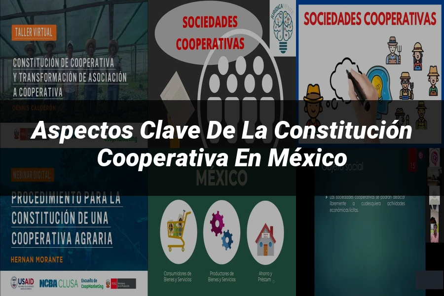 "Aspectos Clave de la Constitución Cooperativa en México"