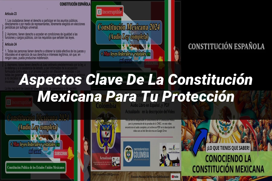 "Aspectos Clave de la Constitución Mexicana para Tu Protección"