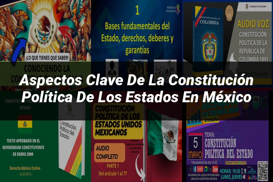 "Aspectos Clave de la Constitución Política de los Estados en México"