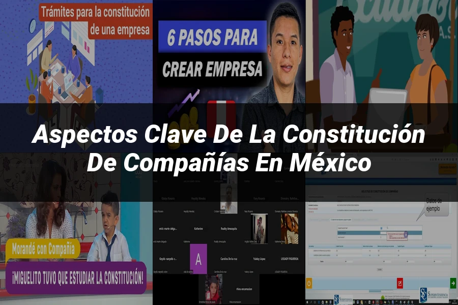 "Aspectos Clave de la Constitución de Compañías en México"