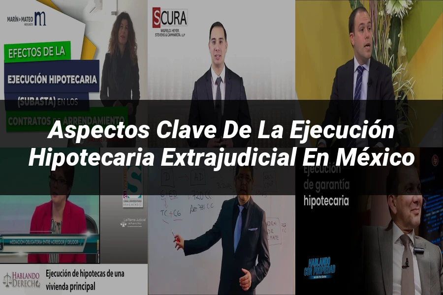 "Aspectos Clave de la Ejecución Hipotecaria Extrajudicial en México"