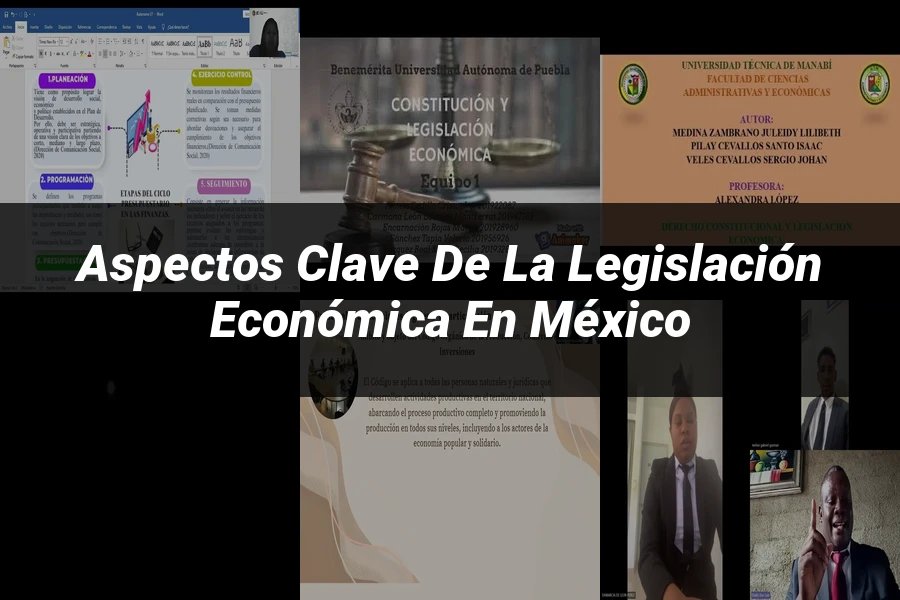 "Aspectos Clave de la Legislación Económica en México"