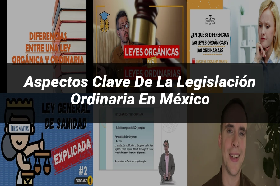"Aspectos Clave de la Legislación Ordinaria en México"