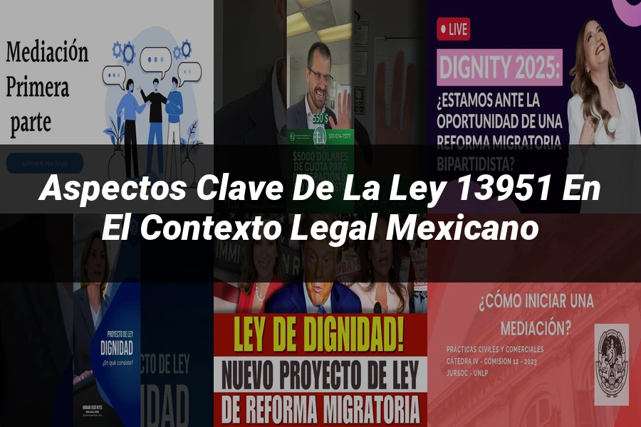 "Aspectos Clave de la Ley 13951 en el Contexto Legal Mexicano"