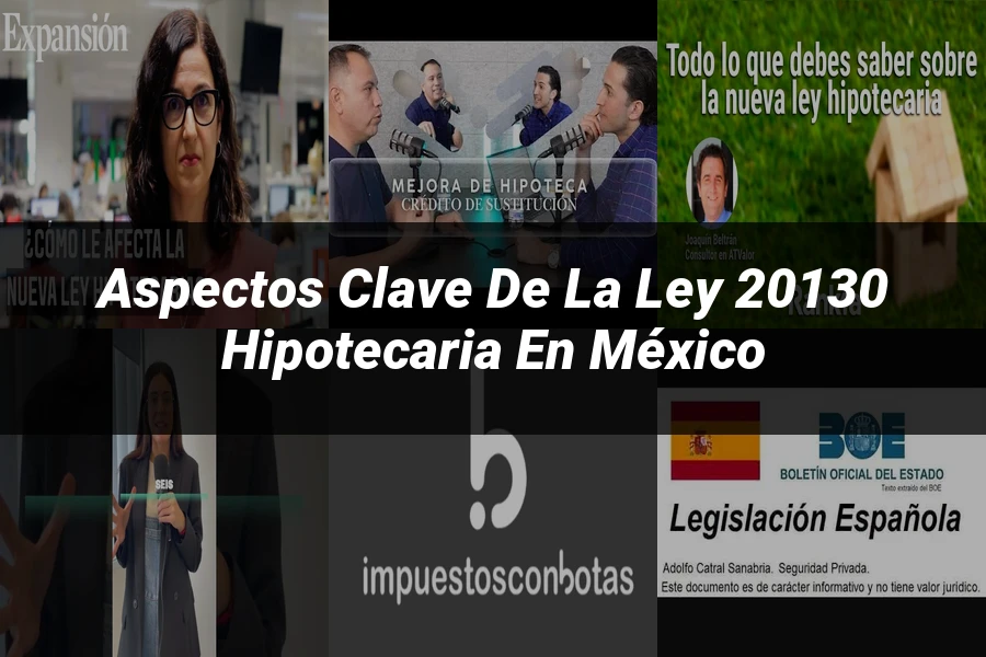 "Aspectos Clave de la Ley 20130 Hipotecaria en México"