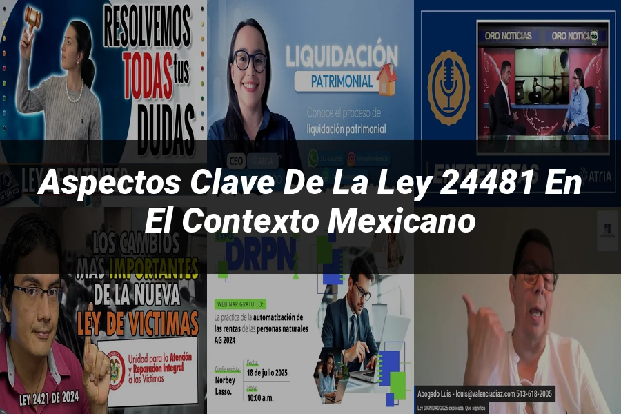 "Aspectos Clave de la Ley 24481 en el Contexto Mexicano"