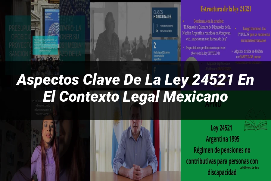 "Aspectos Clave de la Ley 24521 en el Contexto Legal Mexicano"