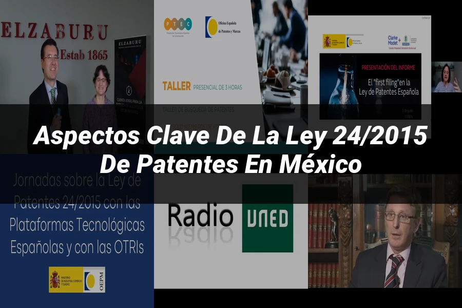 "Aspectos Clave de la Ley 24/2015 de Patentes en México"