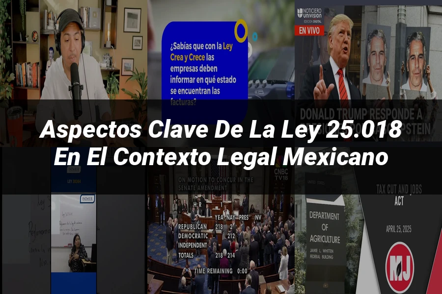 "Aspectos Clave de la Ley 25.018 en el Contexto Legal Mexicano"