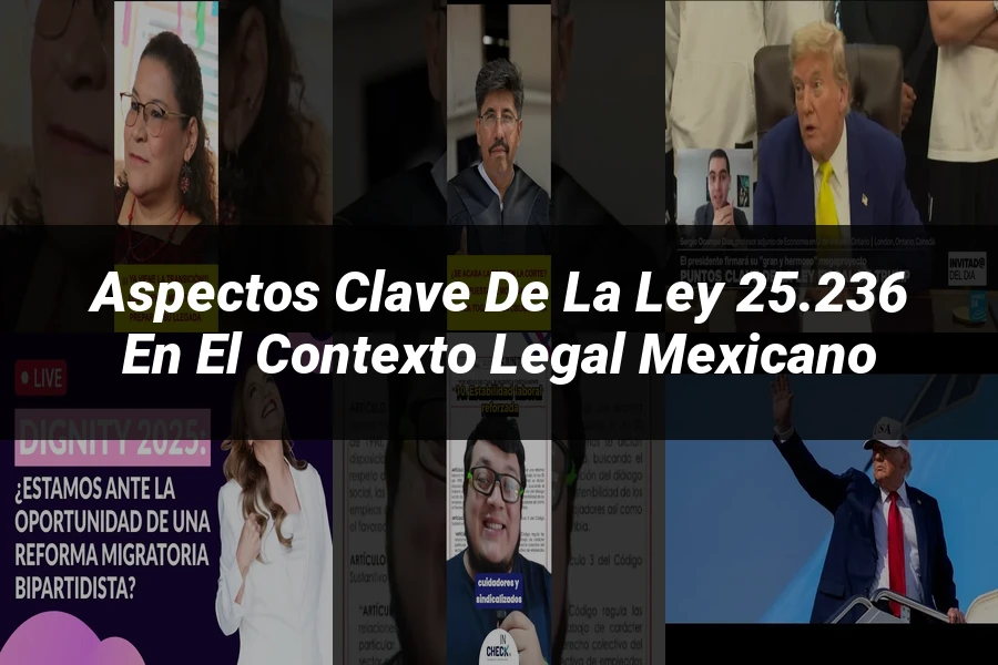 "Aspectos Clave de la Ley 25.236 en el Contexto Legal Mexicano"