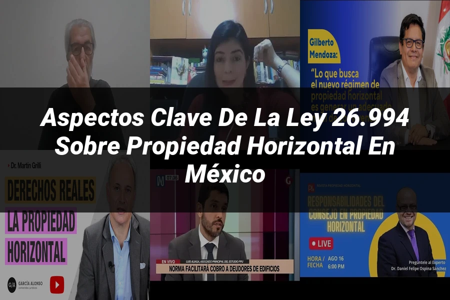 "Aspectos Clave de la Ley 26.994 sobre Propiedad Horizontal en México"