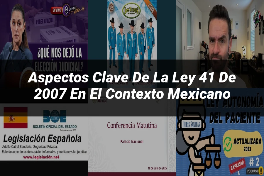"Aspectos Clave de la Ley 41 de 2007 en el Contexto Mexicano"