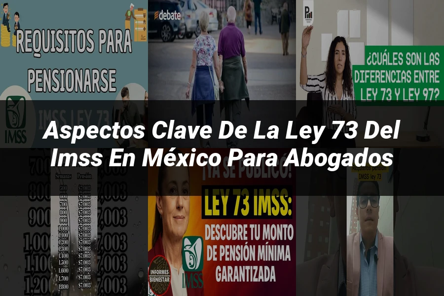"Aspectos Clave de la Ley 73 del IMSS en México para Abogados"