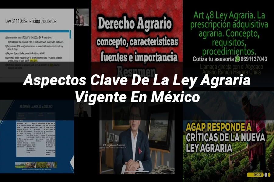 "Aspectos Clave de la Ley Agraria Vigente en México"