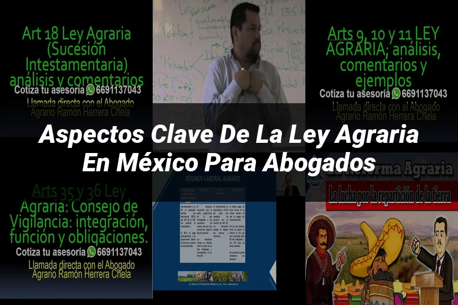 "Aspectos Clave de la Ley Agraria en México para Abogados"