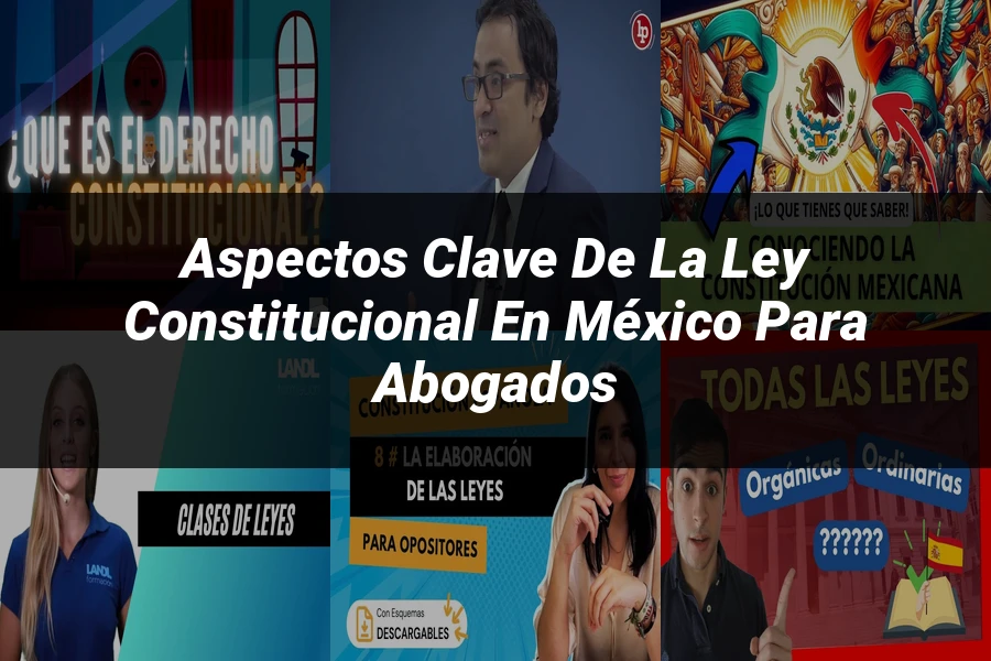 "Aspectos Clave de la Ley Constitucional en México para Abogados"