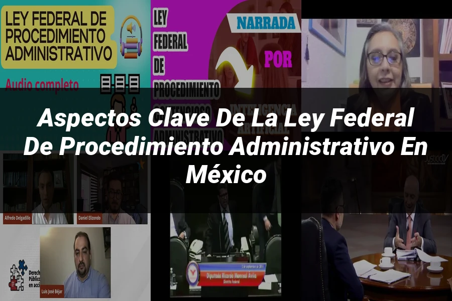 "Aspectos Clave de la Ley Federal de Procedimiento Administrativo en México"