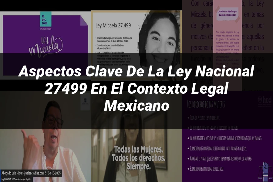 "Aspectos Clave de la Ley Nacional 27499 en el Contexto Legal Mexicano"