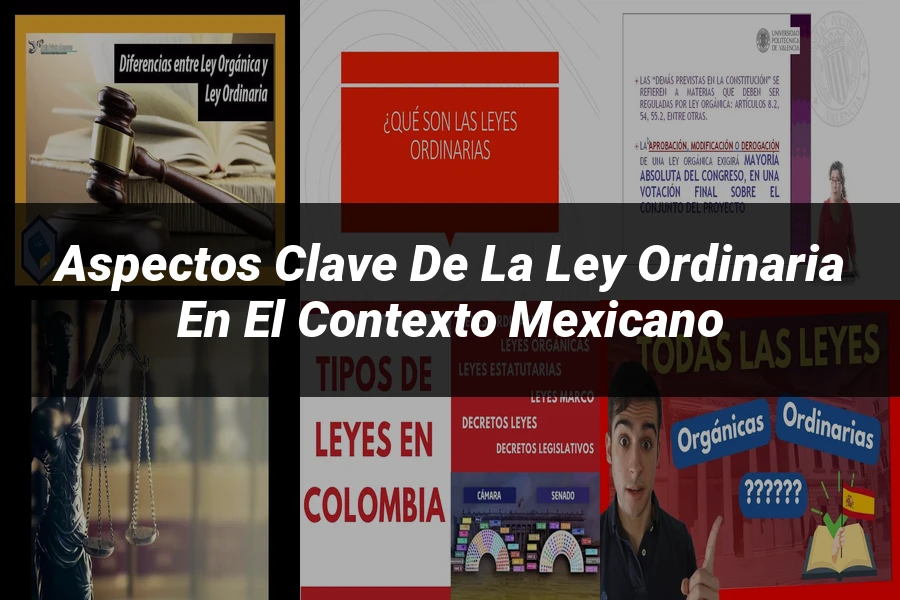 "Aspectos Clave de la Ley Ordinaria en el Contexto Mexicano"