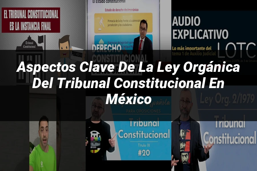 "Aspectos Clave de la Ley Orgánica del Tribunal Constitucional en México"