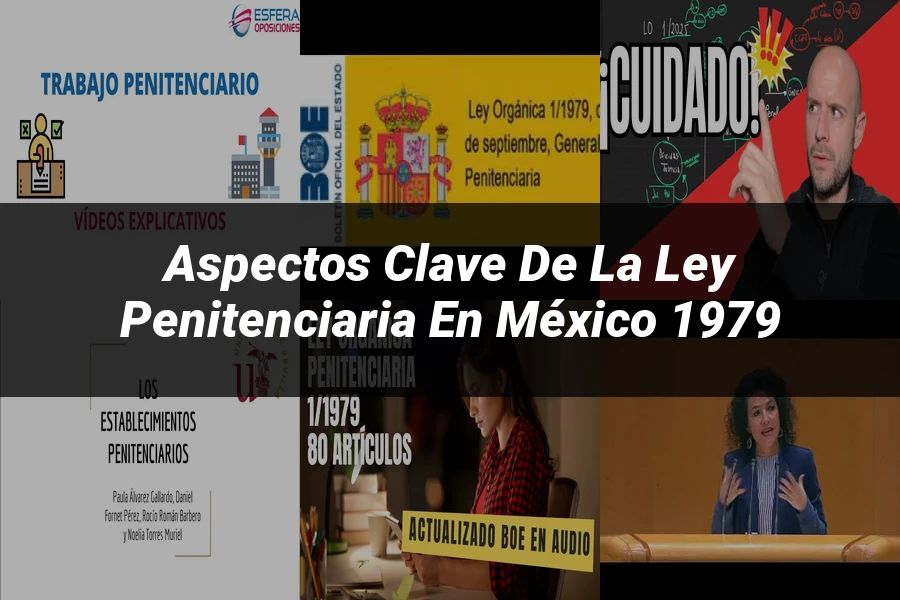 "Aspectos Clave de la Ley Penitenciaria en México 1979"