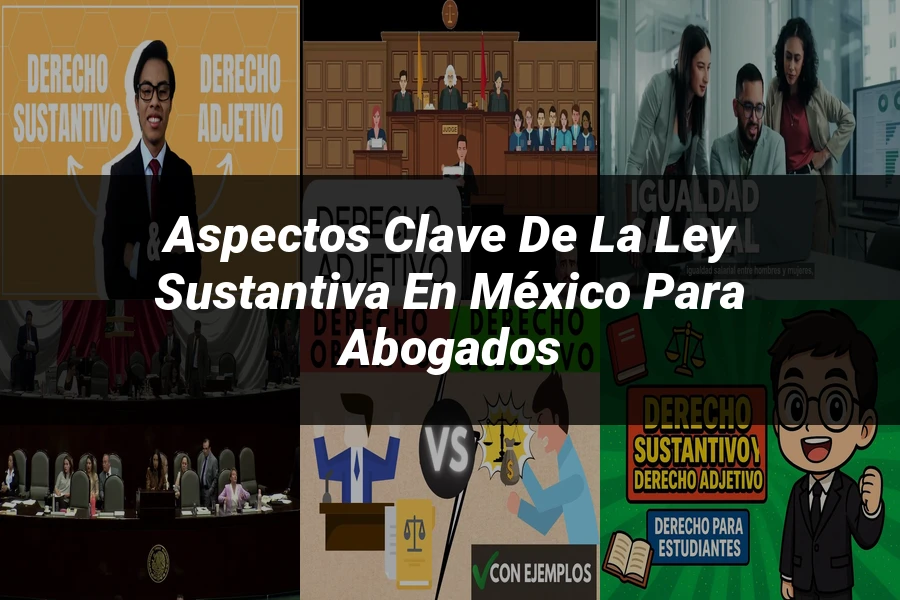 "Aspectos Clave de la Ley Sustantiva en México para Abogados"