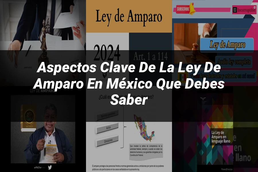 "Aspectos Clave de la Ley de Amparo en México que Debes Saber"